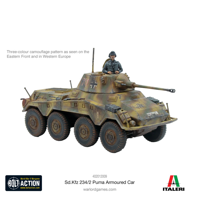 Bolt Action: Voiture Blindée Puma Sd.Kfz 234/2 (Anglais) 