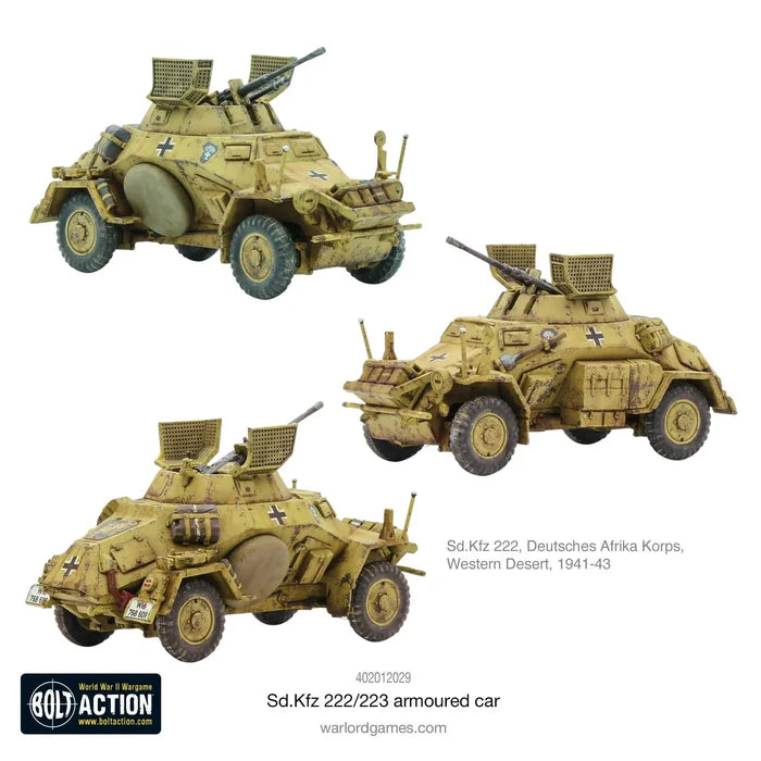 Bolt Action : Voiture Blindée Sd.Kfz 222/223 (Précommande)