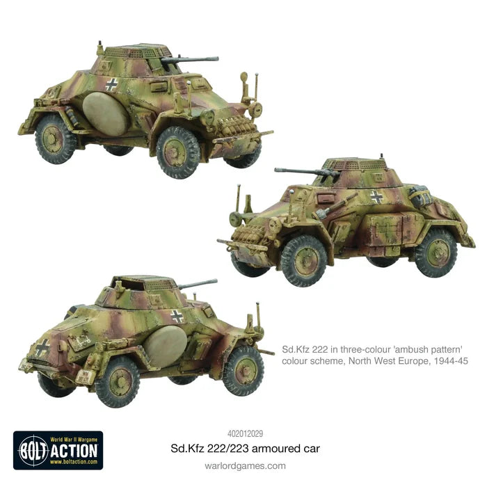 Bolt Action : Voiture Blindée Sd.Kfz 222/223 (Précommande)