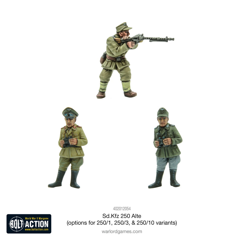 Bolt Action: Sd.Kfz 250 (Alte) Half-Track (Options to Make 250/1, 250/3 or 250/10 Variants) (EN)