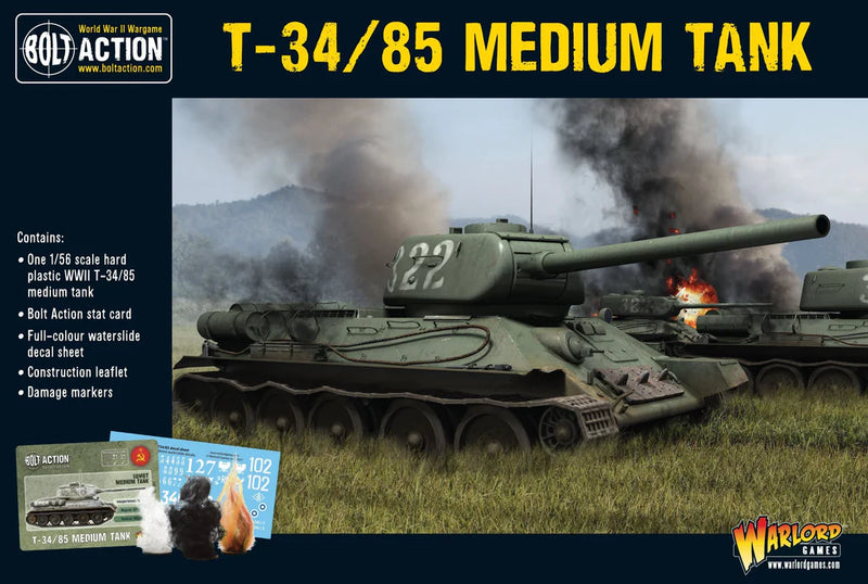 Bolt Action: Char d'Assaut Moyen T-34/85 (Anglais)