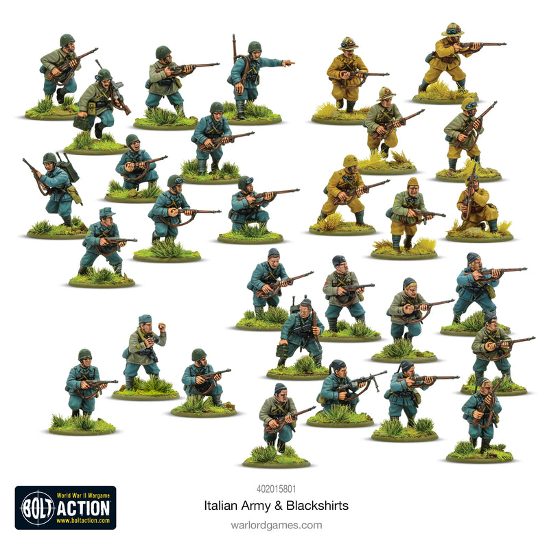Bolt Action: Armée Italienne et Chemises Noires Starter Army (Anglais) 