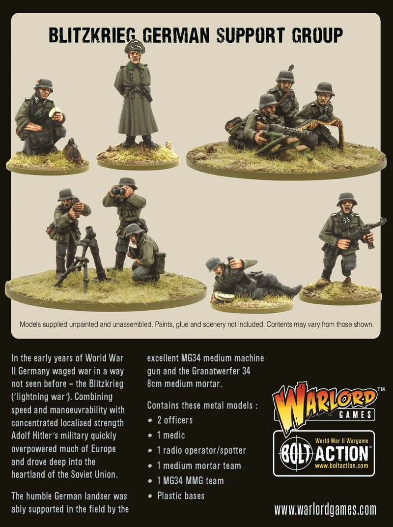 Bolt Action: Blitzkrieg German Support Group (EN)