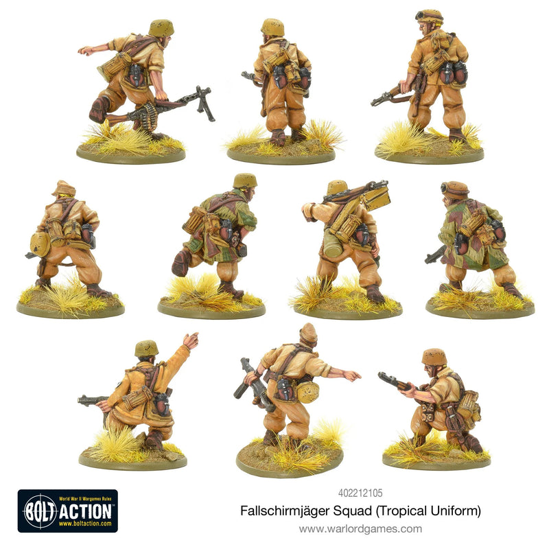 Bolt Action : Escouade De Fallschirmjäger (Uniforme Tropical) (EN) (Précommande)