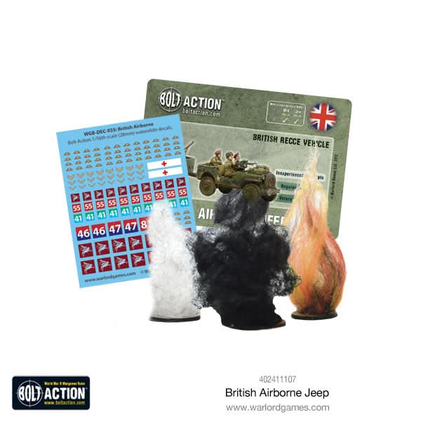 Bolt Action : Jeep Et Remorque Des Parachutistes Britanniques (Précommande)
