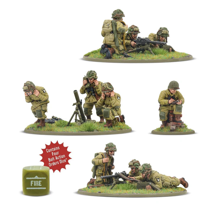 Bolt Action : Peloton D'Armes Lourdes Des Parachutistes Américains (Jour J) (Précommande)
