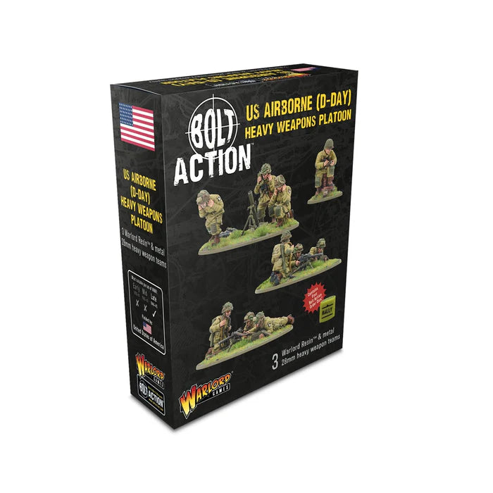 Bolt Action : Peloton D'Armes Lourdes Des Parachutistes Américains (Jour J) (Précommande)