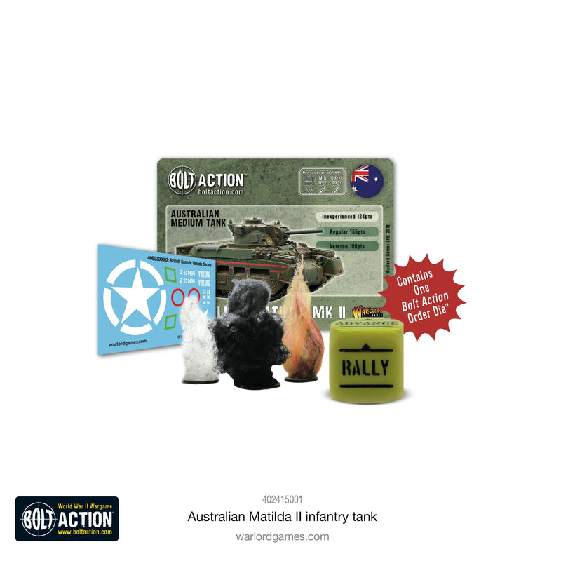 Bolt Action: Char d'Infanterie Australien Matilda II (Anglais)