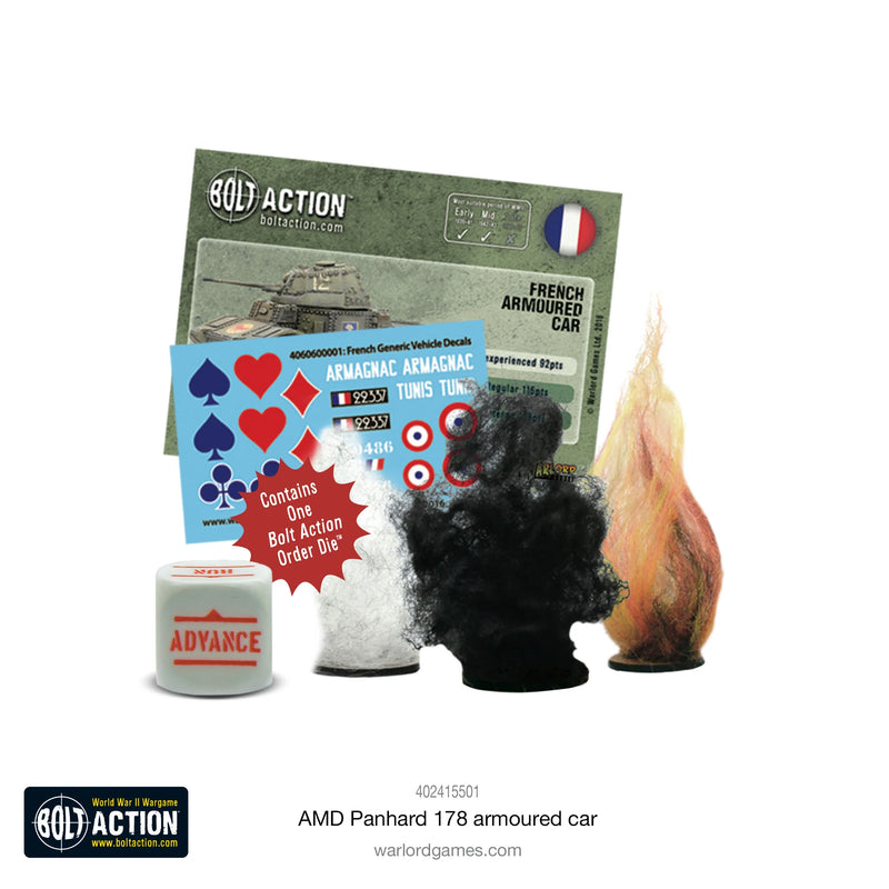 Bolt Action: Voiture Blindée Panhard 178 (Anglais)