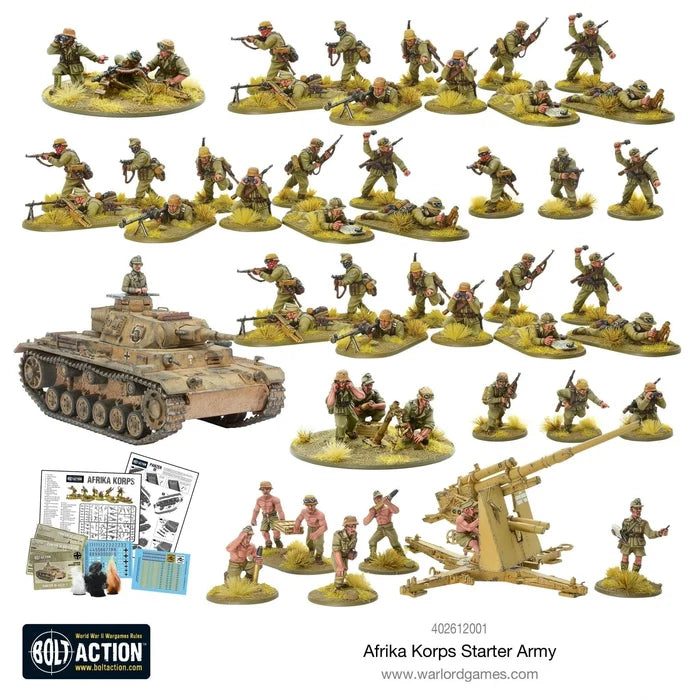 Bolt Action : Armée de départ Afrika Korps (Précommande)