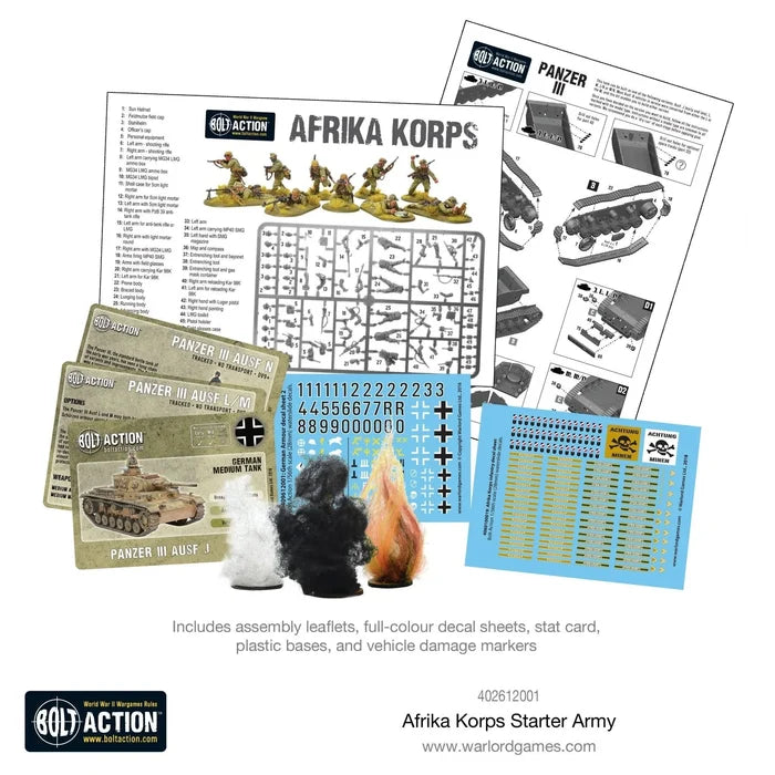 Bolt Action : Armée de départ Afrika Korps (Précommande)