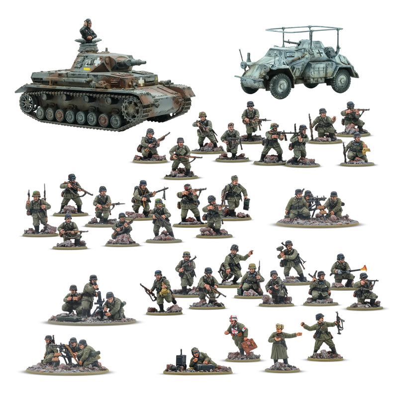 Bolt Action : Rattenkrieg – Armée De Démarrage D'Infanterie Vétéran Allemande (EN) (Précommande)