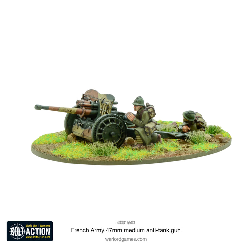 Bolt Action: Canon Antichar Moyen De 47 mm De L'armée Française