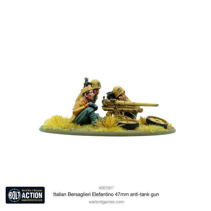 Bolt Action : Canon Antichar Italien Bersaglieri Elefantino 47 mm (Précommande)