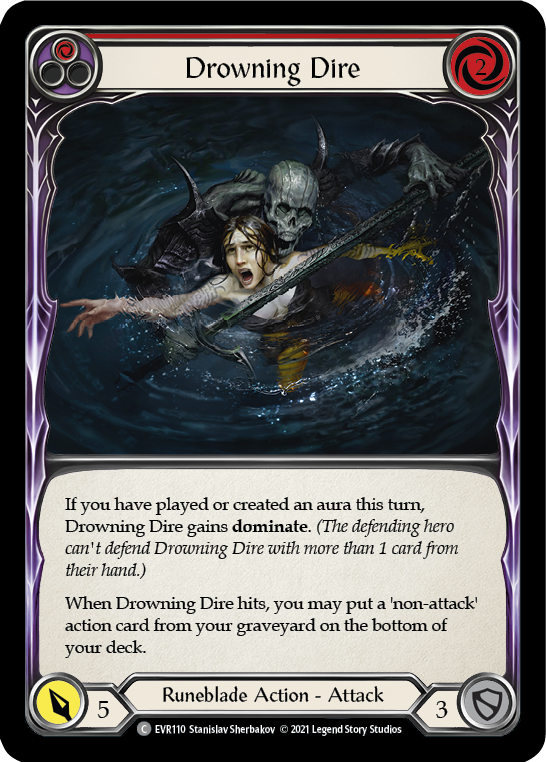 Drowning Dire (Red) [Everfest] 1st Edition Normal
