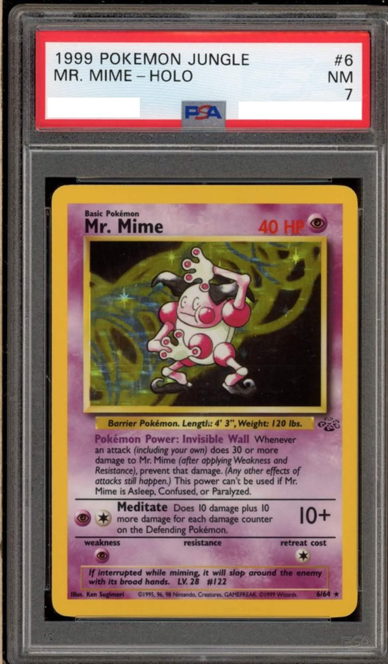 Mr. Mime (6/64) [Jungle Unlimited] ( PSA 7 Graded Slab )
