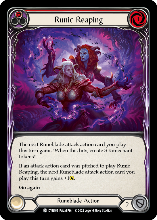 Runic Reaping (Red) [Dynasty] Rainbow Foil