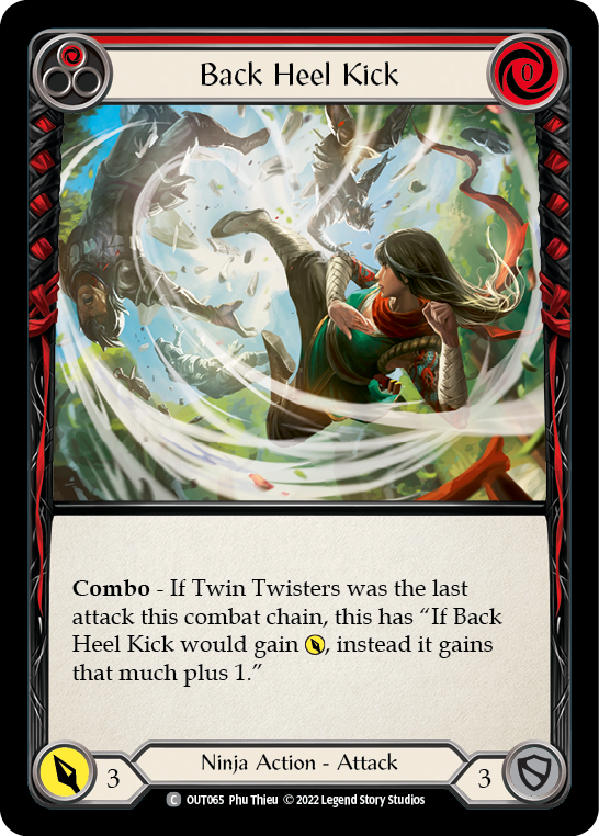 Back Heel Kick (Red) [Outsiders] Rainbow Foil