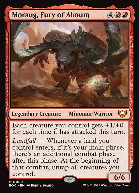Moraug, Fury of Akoum (89) [Edge of Eternities Commander]