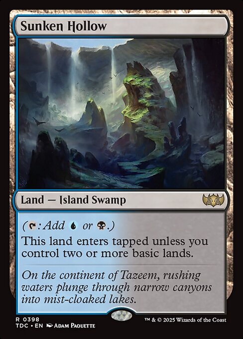 Sunken Hollow (398) [Tarkir: Dragonstorm Commander]