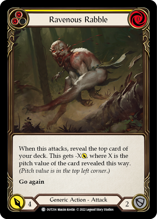 Ravenous Rabble (Yellow) [Outsiders]