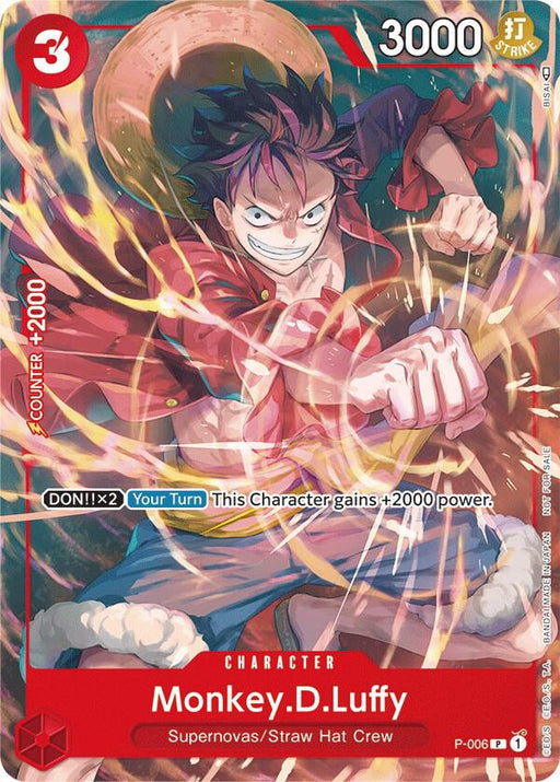 Monkey.D.Luffy - P-006 (Tournament Pack Vol. 1) [One Piece Promotion Cards]