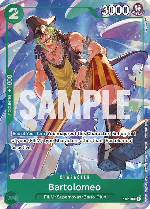 Bartolomeo (Event Pack Vol. 1) (P-029) [One Piece Promotion Cards]