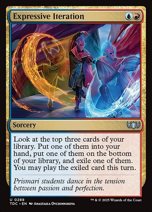 Expressive Iteration (288) [Tarkir: Dragonstorm Commander]