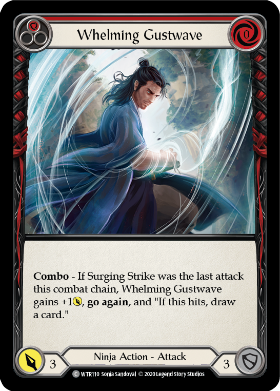 Whelming Gustwave (Red) [Welcome to Rathe Unlimited] Unlimited Rainbow Foil
