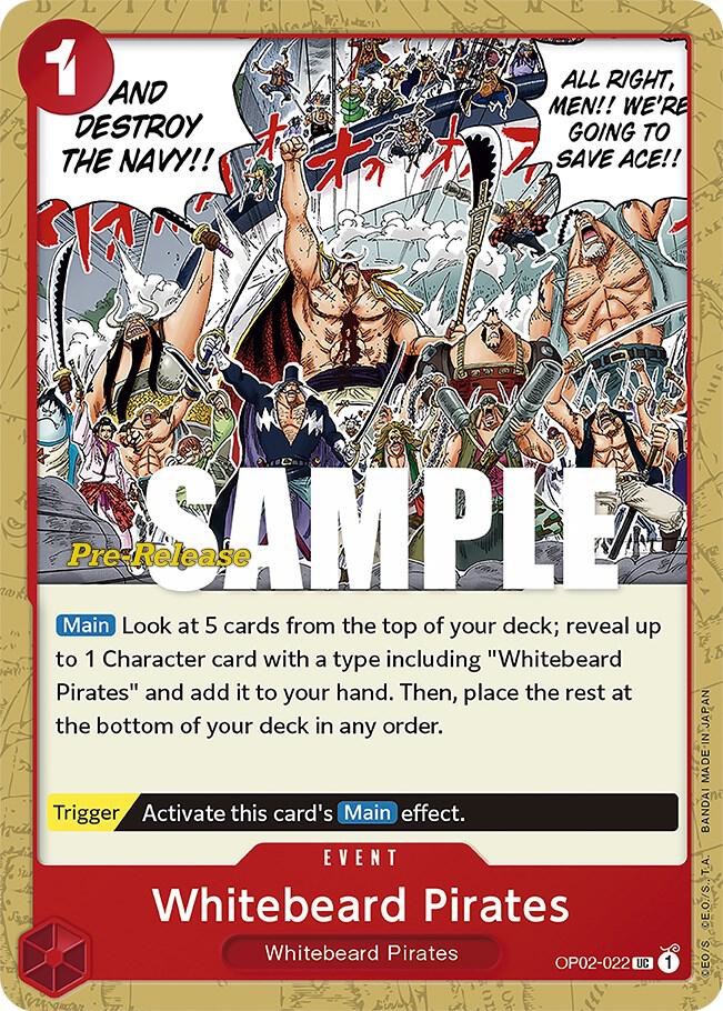 Whitebeard Pirates (OP02-022) [Paramount War Pre-Release Cards]
