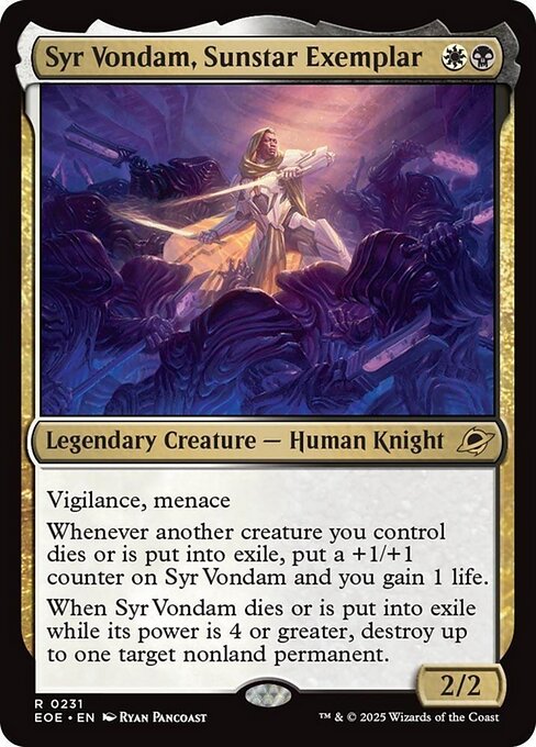 Syr Vondam, Sunstar Exemplar (231) [Edge of Eternities]