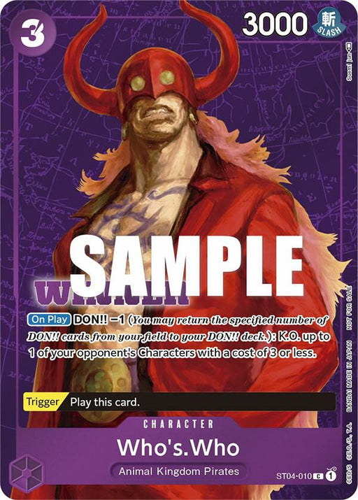 Who's.Who (Tournament Pack Vol. 3) [Winner] (ST04-010) [One Piece Promotion Cards]