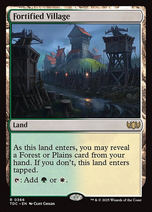 Fortified Village (366) [Tarkir: Dragonstorm Commander]