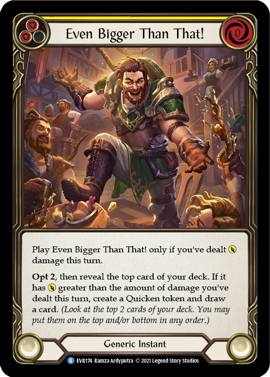 Even Bigger Than That! (Yellow) [Everfest] 1st Edition Rainbow Foil