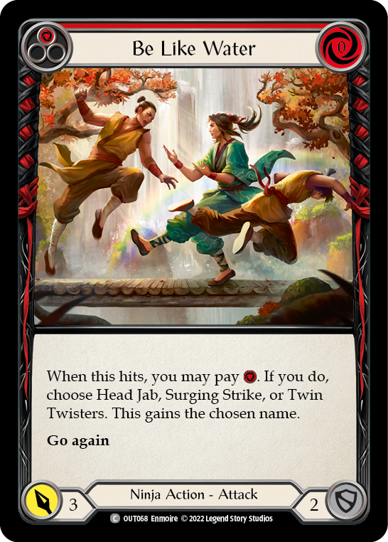 Be Like Water (Red) [Outsiders] Rainbow Foil