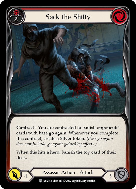 Sack the Shifty (Red) [Dynasty] Rainbow Foil