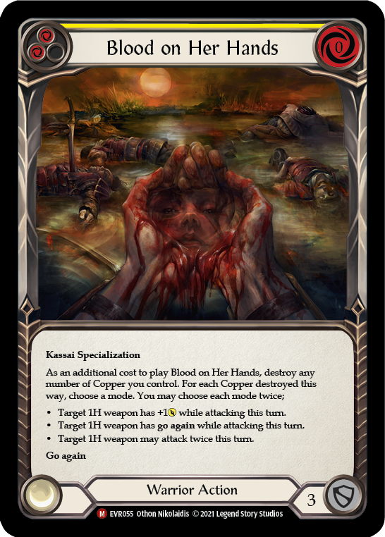 Blood on Her Hands [Everfest] 1st Edition Rainbow Foil