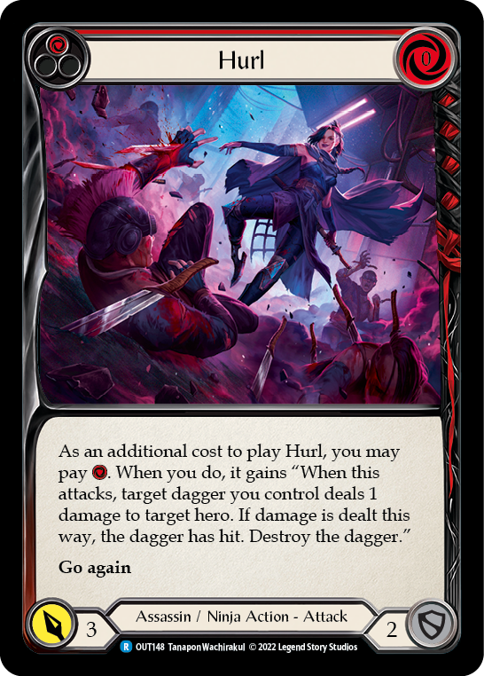 Hurl (Red) [Outsiders] Rainbow Foil