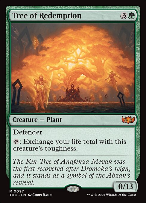 Tree of Redemption (97) [Tarkir: Dragonstorm Commander]