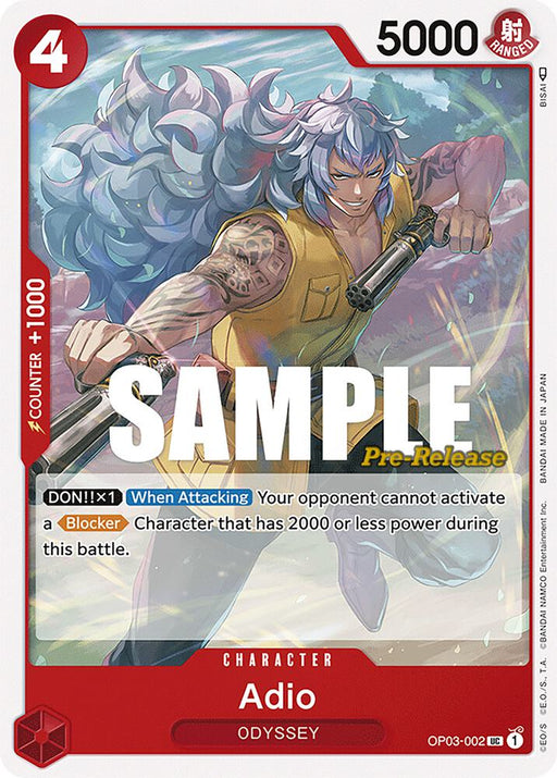 Adio (OP03-002) [Pillars of Strength Pre-Release Cards]