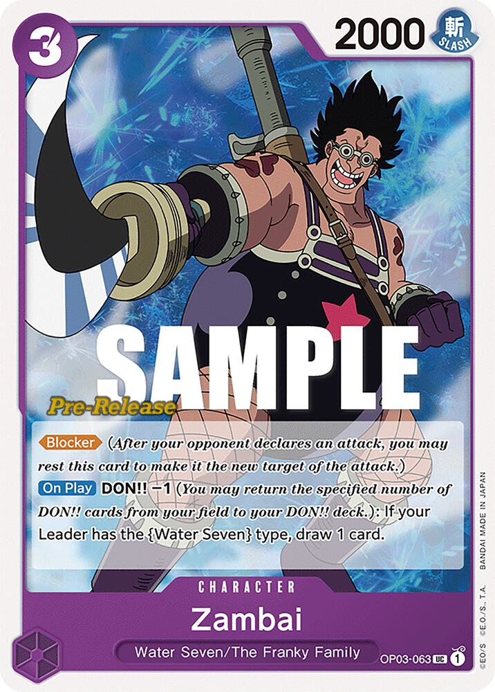 Zambai (OP03-063) [Pillars of Strength Pre-Release Cards]