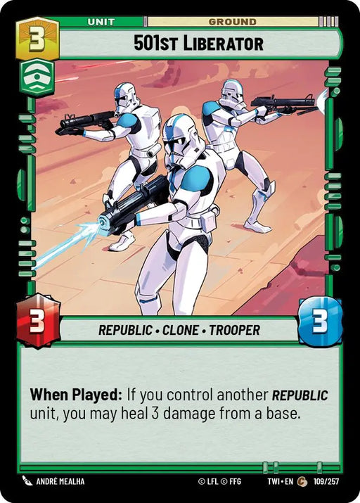 501st Liberator (109/257) [Twilight of the Republic] - Star Wars: Unlimited Single