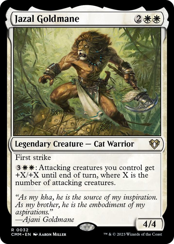 Jazal Goldmane (32) [Commander Masters]
