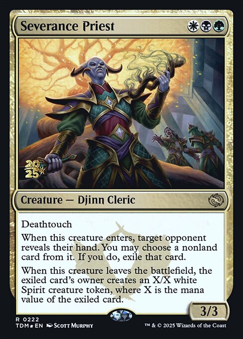 Severance Priest (222s) [Tarkir: Dragonstorm Promos]