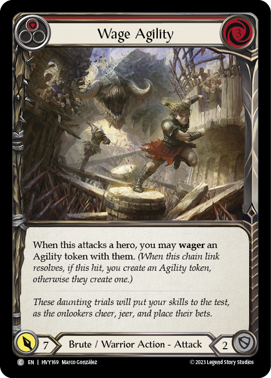 Wage Agility (Red) [Heavy Hitters] Rainbow Foil