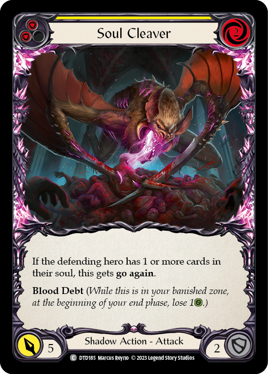 Soul Cleaver (Yellow) [Dusk Till Dawn] Rainbow Foil