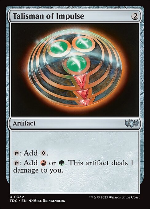 Talisman of Impulse (332) [Tarkir: Dragonstorm Commander]