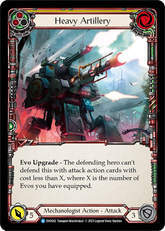 Heavy Artillery (Yellow) [Bright Lights] Rainbow Foil