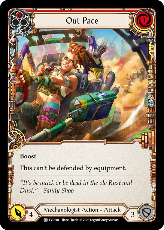 Out Pace (Red) [Bright Lights] Rainbow Foil