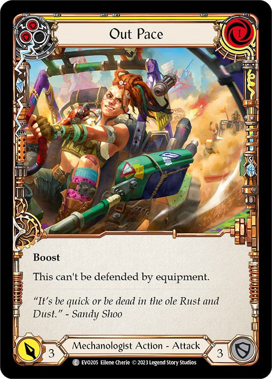 Out Pace (Yellow) [Bright Lights] Rainbow Foil